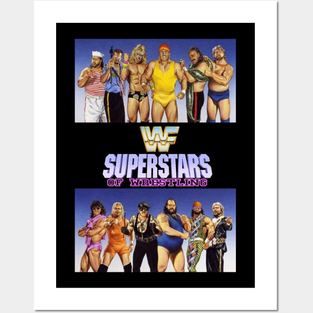 Superstars of Wrestling Wall Art by Meat Beat